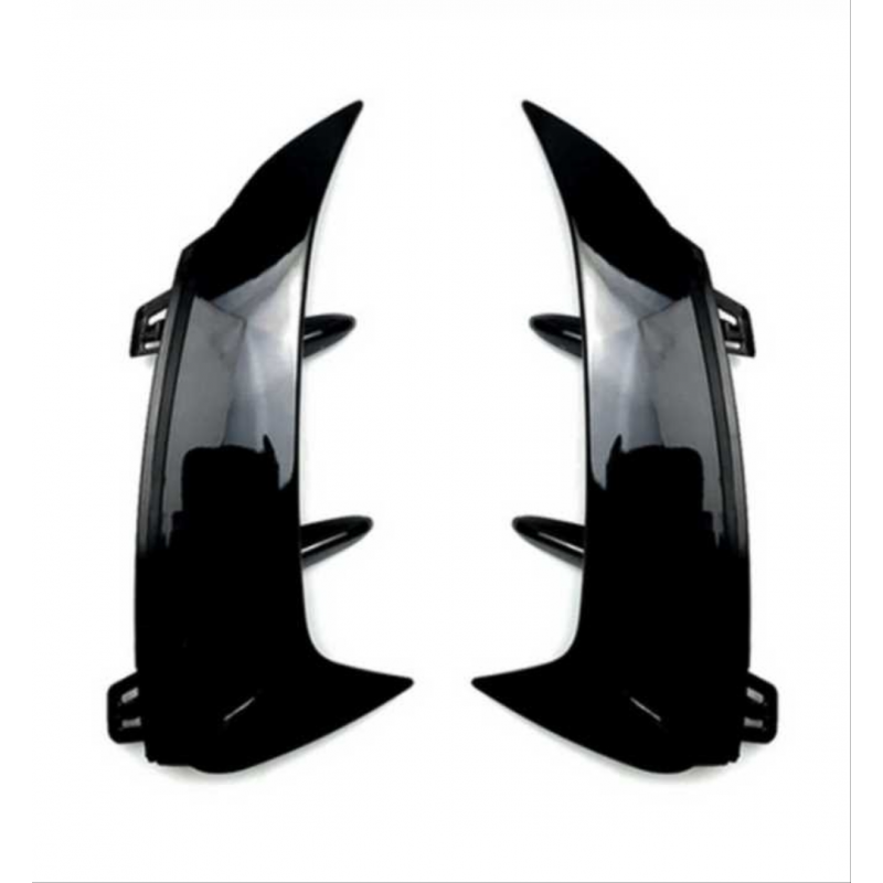 W177 a serısı sedan 2019+ ıçın arka tampon bıçakları - 2 parça - pıano black