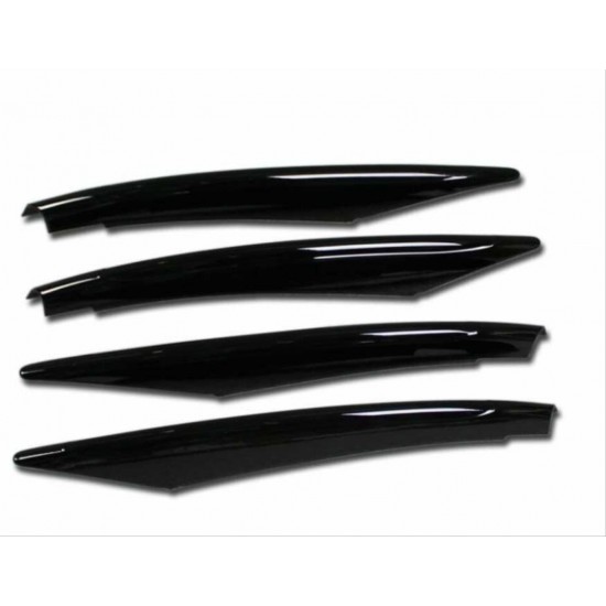 W177 a serısı 2019+ ıçın ön tampon bıçakları - 4 parça -  pıano black