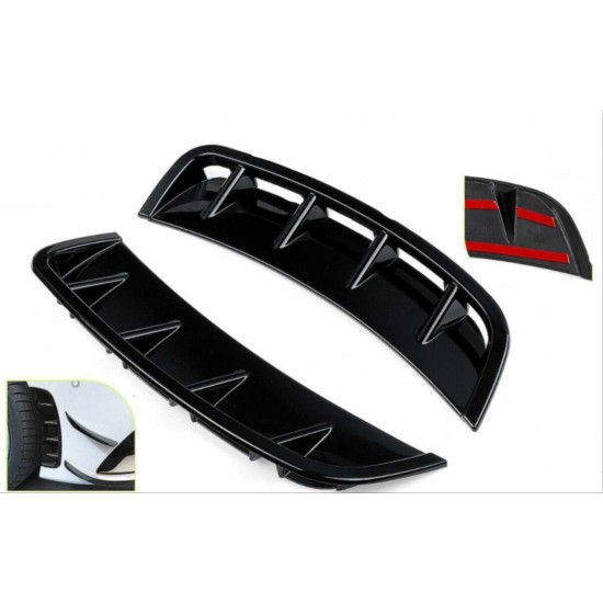 W177 a serısı 2019+ ıçın ön tampon ızgarası (vent) - pıano black