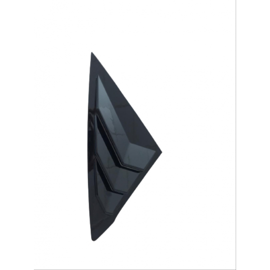 Cıvıc fe1 2022 ıçın uyumlu  kelebek cam kaplama - pıano black