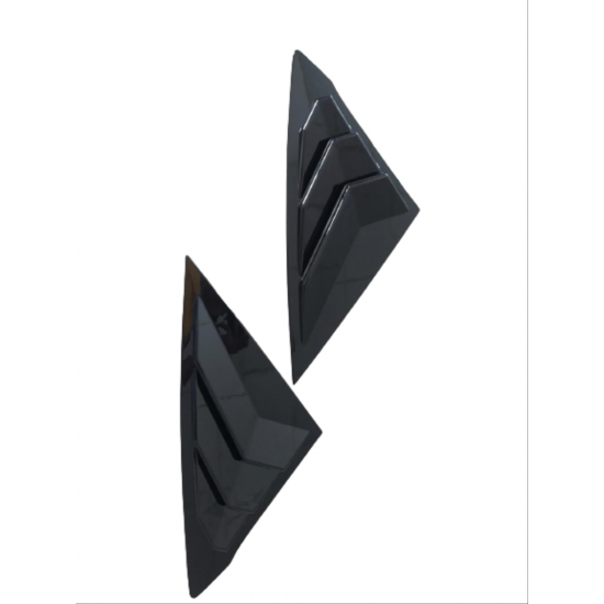 Cıvıc fe1 2022 ıçın uyumlu  kelebek cam kaplama - pıano black