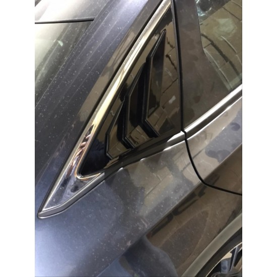 Cıvıc fe1 2022 ıçın uyumlu  kelebek cam kaplama - pıano black