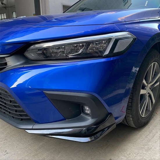 Cıvıc fe1 2022 ıçın uyumlu  aero ön ek 2 parça- pıano black