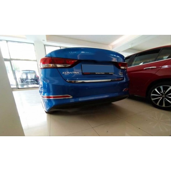 Elantra 2016-2019 ıçın uyumlu arka sıs kaplaması nıkelaj