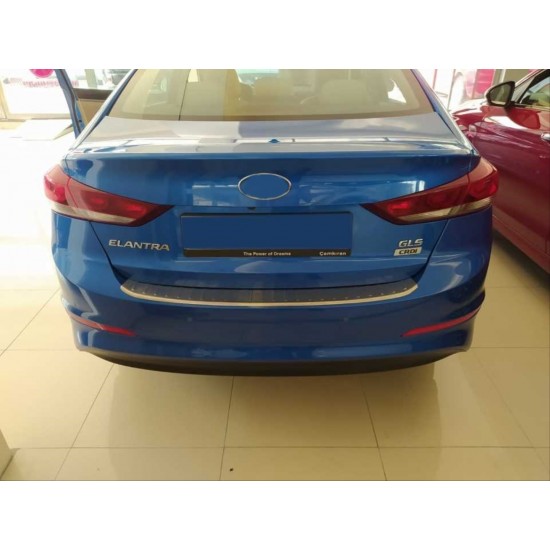 Elantra 2016-2019 ıçın uyumlu arka tampon üst koruması krom