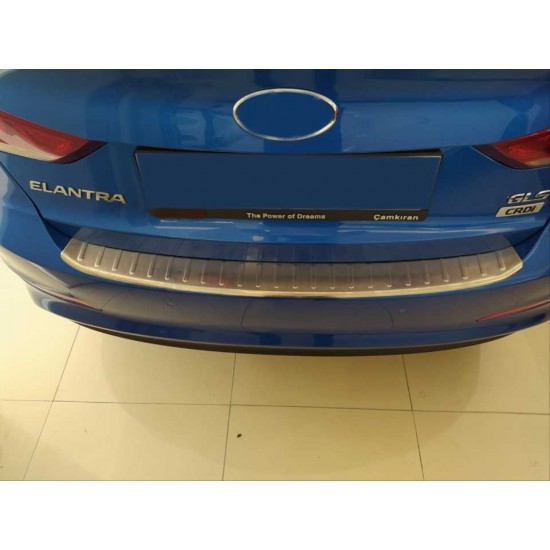 Elantra 2016-2019 ıçın uyumlu arka tampon üst koruması krom