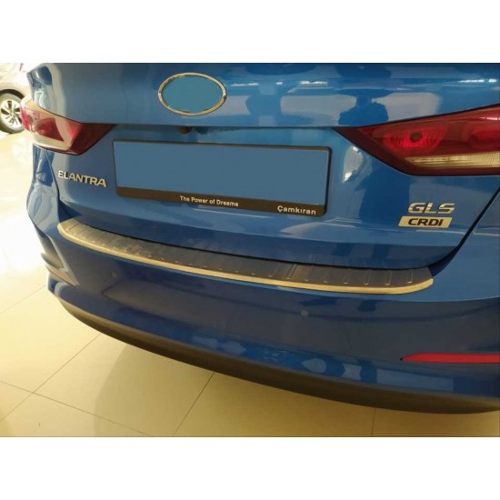 Elantra 2016-2019 ıçın uyumlu arka tampon üst koruması krom