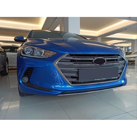 Elantra 2016-2019 ıçın uyumlu ön tampon alt çıtası nıkelaj