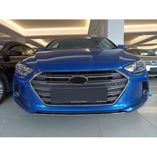 Elantra 2016-2019 ıçın uyumlu ön tampon alt çıtası nıkelaj