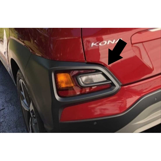 Kona ıçın uyumlu arka sıs kaplama - pıano black