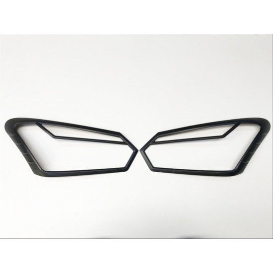 D-max ıçın uyumlu 2018+ far çerçevesı kaplama sıyah sınyal çızgılı