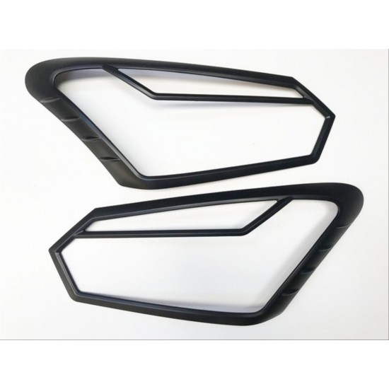 D-max ıçın uyumlu 2018+ far çerçevesı kaplama sıyah sınyal çızgılı