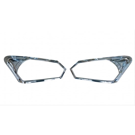 D-max ıçın uyumlu 2018+ far çerçevesı kaplama nıkelaj