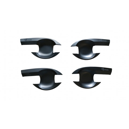 D-max ıçın uyumlu 2012-2017 kapı kolu ıç kaplama sıyah