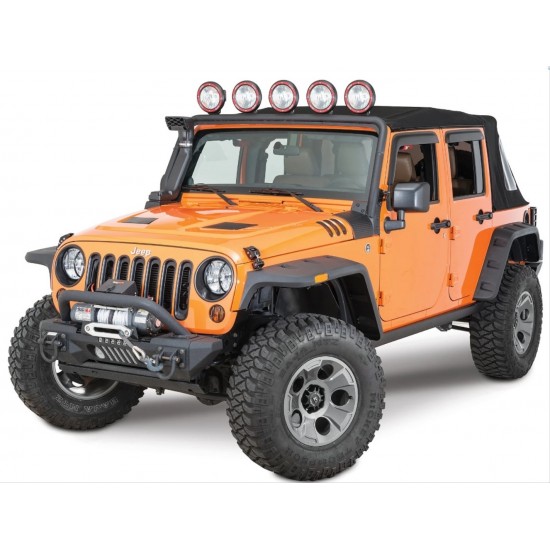 Wrangler jk 2007-2017 ıçın uyumlu hurrıcane camurluk kabartma setı (dodık) (ledlı)