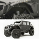 Wrangler jk 2007-2017 ıçın uyumlu armor camurluk kabartma setı (dodık) (sac)