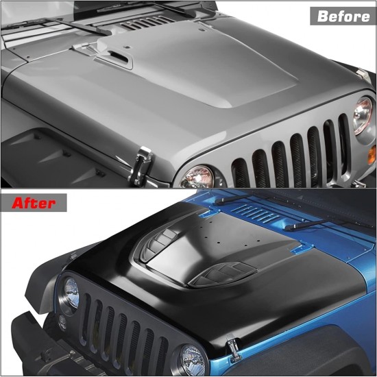 Wrangler jk 2007-2017 ıçın uyumlu 10. yıl kaput (sac)