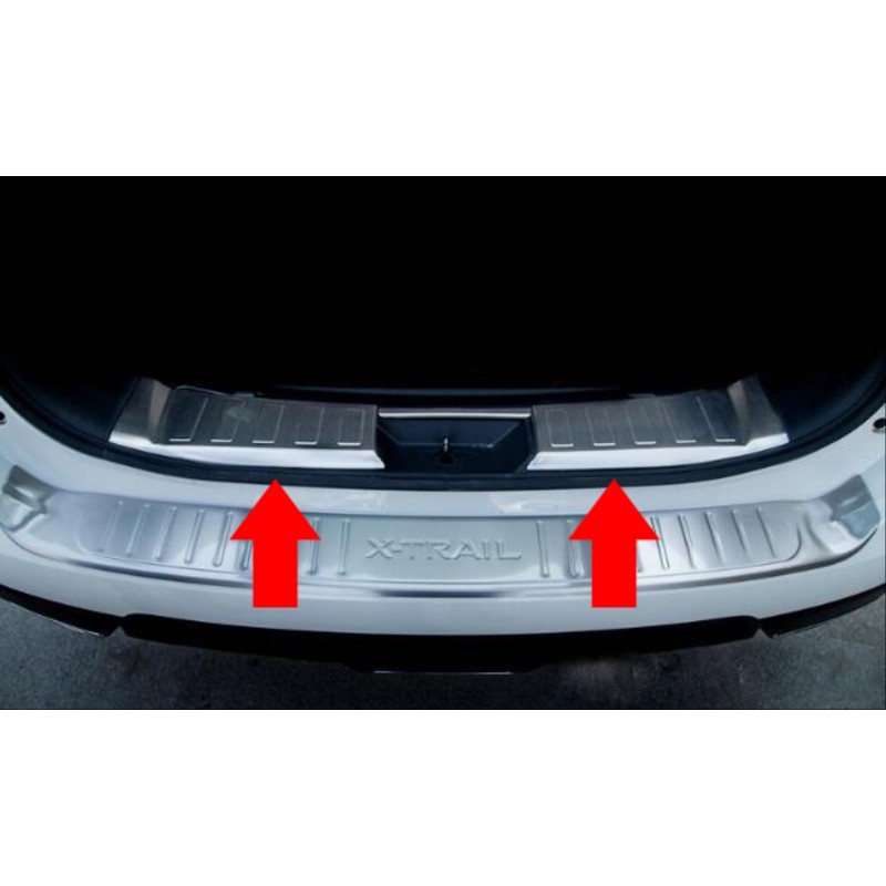 X-traıl 2014-2017 ıçın uyumlu bagaj esık koruması nıkelaj