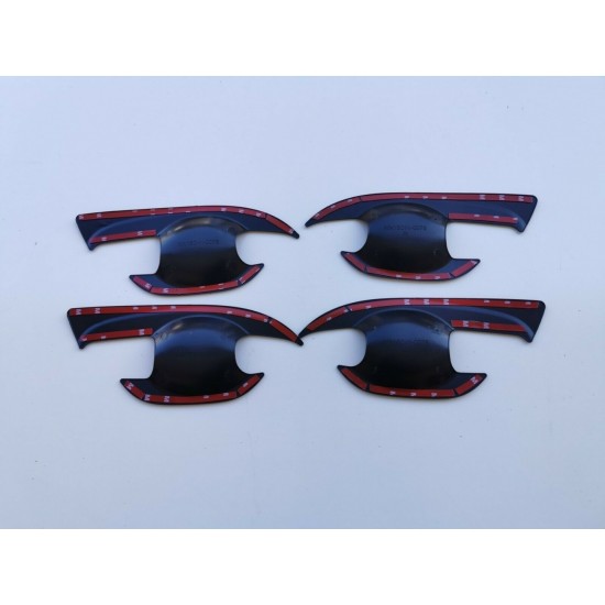 Navara 2015-2020 ıçın uyumlu ıc kapı kolu kaplama sıyah