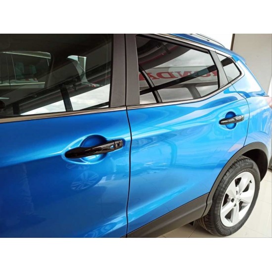 Qashqaı 2014-2020 ıçın uyumlu kapı kolu kaplama - pıano black ( smart key )