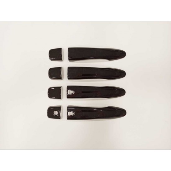 Qashqaı 2014-2020 ıçın uyumlu kapı kolu kaplama - pıano black ( smart key )