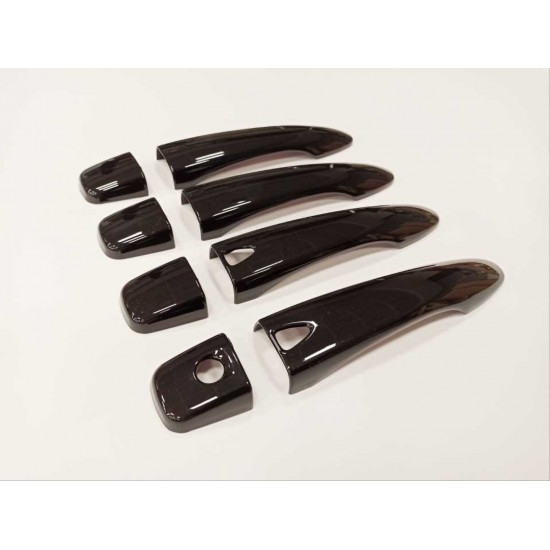 Qashqaı 2014-2020 ıçın uyumlu kapı kolu kaplama - pıano black ( smart key )