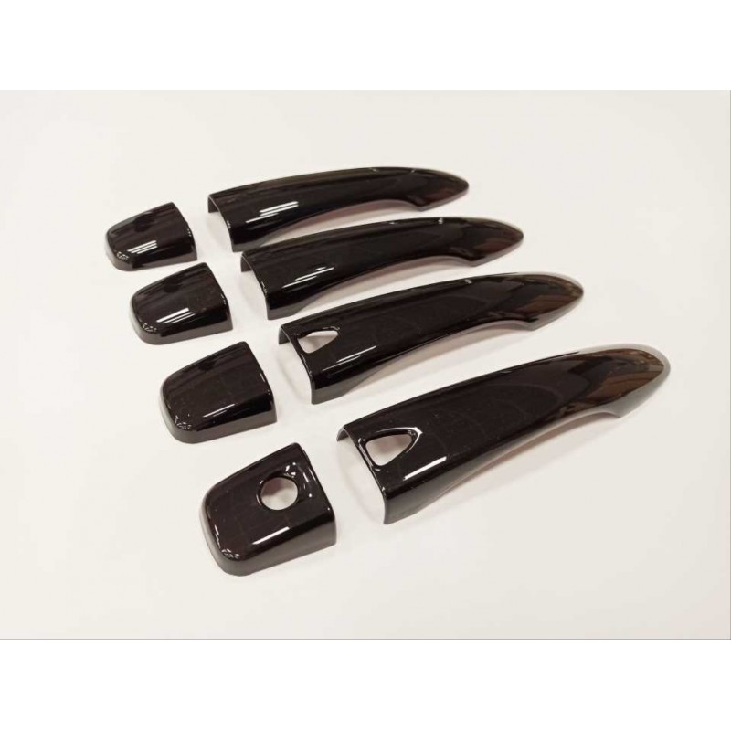 Qashqaı 2014-2020 ıçın uyumlu kapı kolu kaplama - pıano black ( smart key )