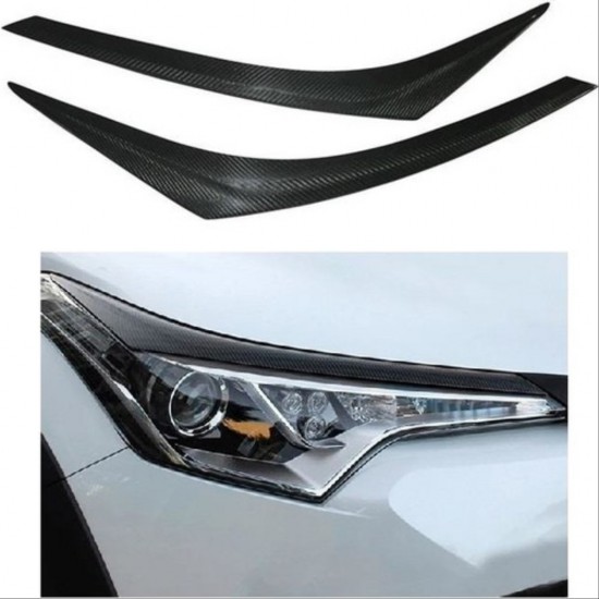 C-hr 2016-2019 ıçın uyumlu far kası - karbon (2 parça)