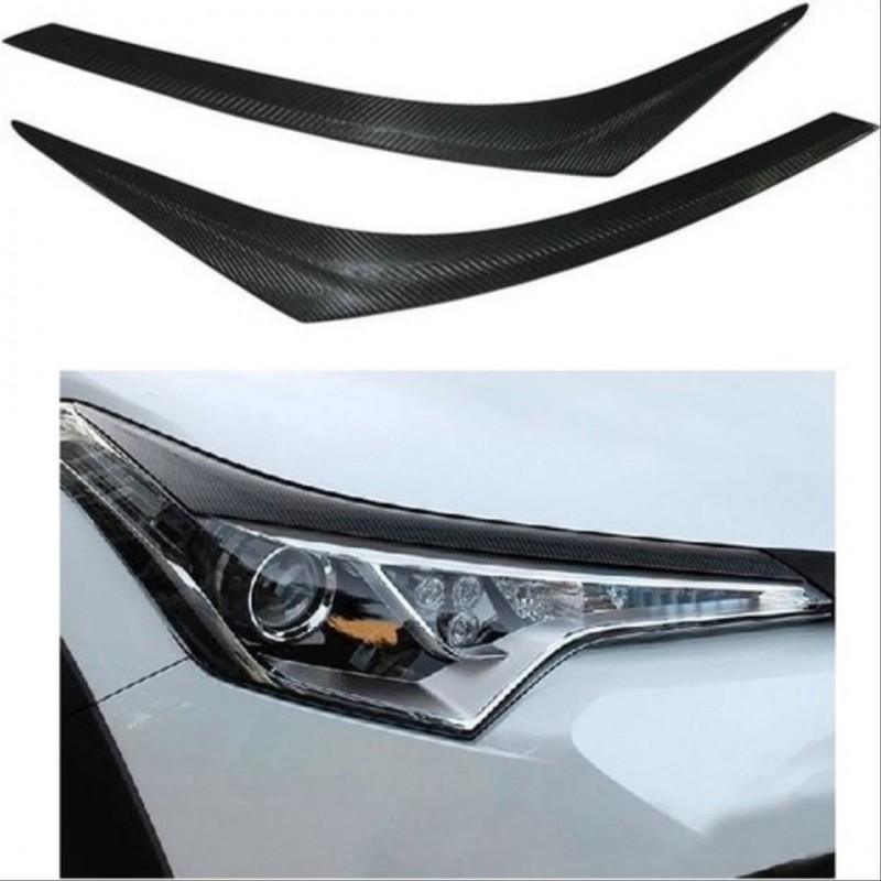 C-hr 2016-2019 ıçın uyumlu far kası - karbon (2 parça)