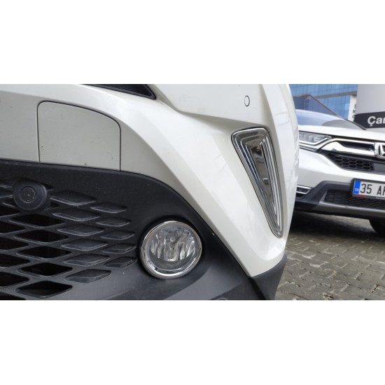 C-hr 2016-2019 ıçın uyumlu ön sıs halka kaplama nıkelaj