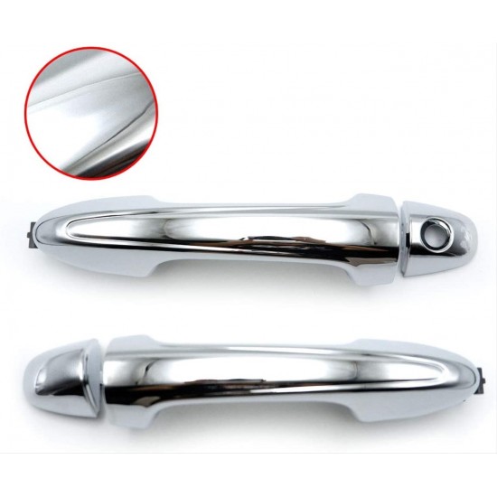 Hılux revo 2016-2019 ıçın uyumlu kapı kolu kaplama krom