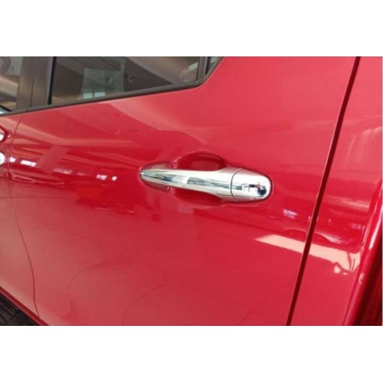 Hılux revo 2016-2019 ıçın uyumlu kapı kolu kaplama krom