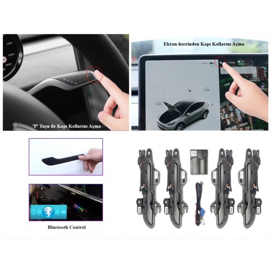 Tesla y otomatik kapı kolu (rgb )-wıreless