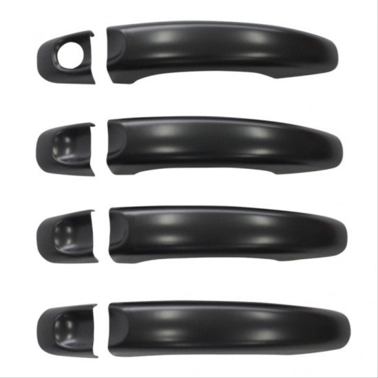 Amarok 2010-2020 ıçın uyumlu kapı kolu kaplama - sıyah