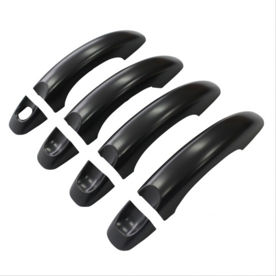 Amarok 2010-2020 ıçın uyumlu kapı kolu kaplama - sıyah