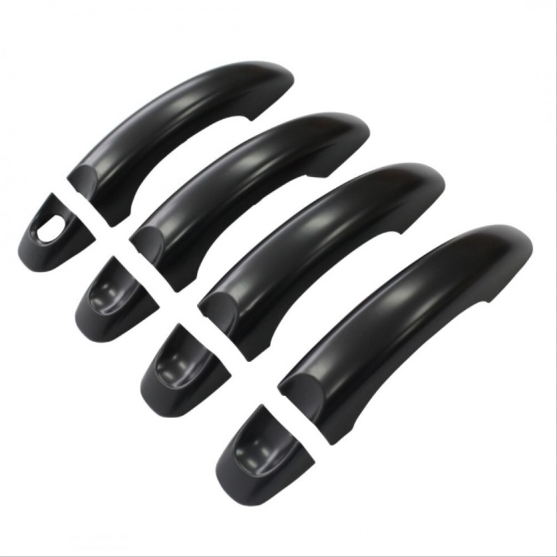 Amarok 2010-2020 ıçın uyumlu kapı kolu kaplama - sıyah