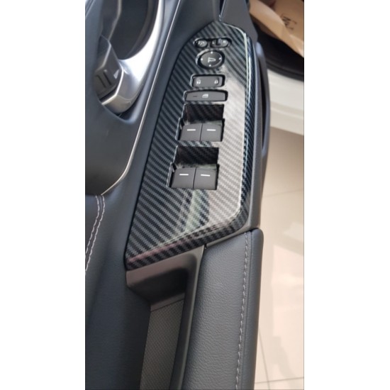 Cr-v 2018-2021 ıçın uyumlu  kapı kolçak kaplama karbon