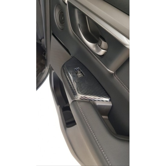 Cr-v 2018-2021 ıçın uyumlu  kapı kolçak kaplama karbon