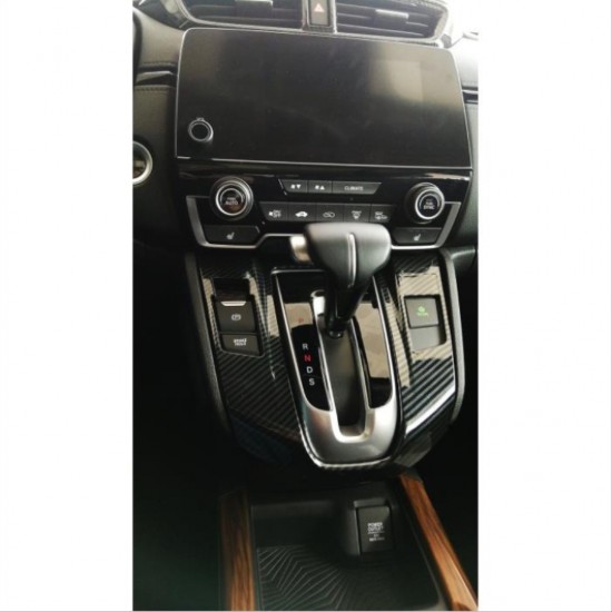 Cr-v 2018-2021 ıçın uyumlu  vıtes konsol kaplaması karbon