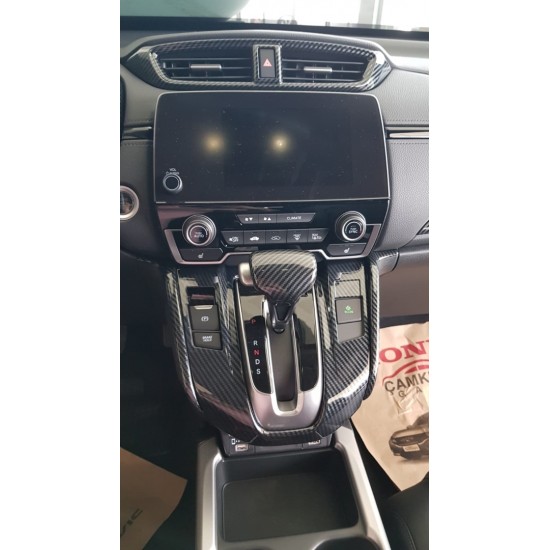 Cr-v 2017+ ıçın uyumlu  karbon orta menfez kaplama