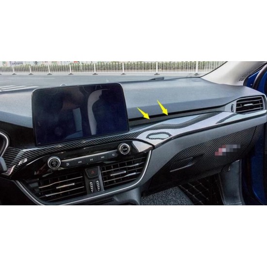 Focus ıçın uyumlu 2019+ konsol çıtası - karbon (abs)