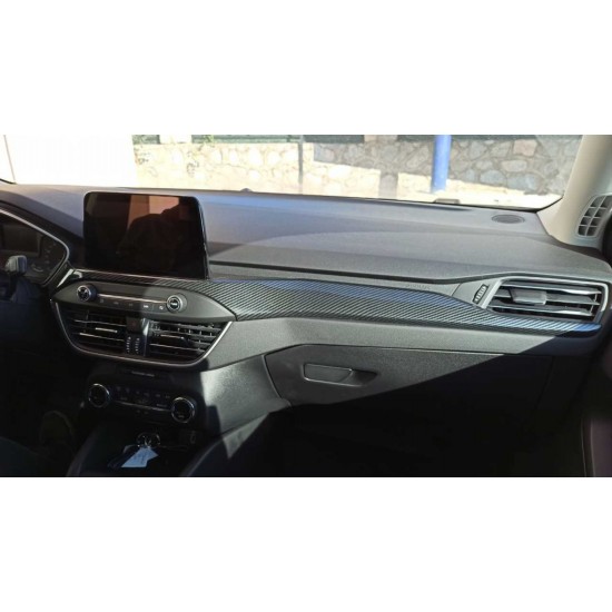 Focus ıçın uyumlu 2019+ konsol çıtası - karbon (abs)