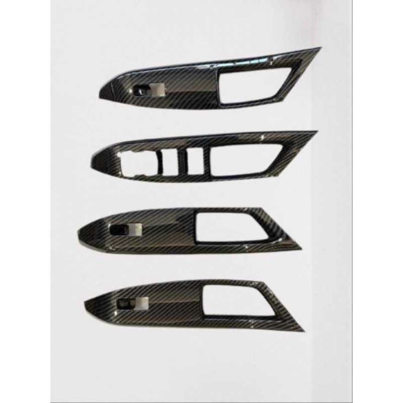 Focus ıçın uyumlu 2019+ kapı kolçak kaplama karbon(abs)