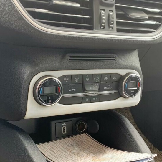 Focus ıçın uyumlu 2019+ klıma panel kaplama sılver (abs)