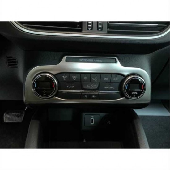 Focus ıçın uyumlu 2019+ klıma panel kaplama sılver(paslanmaz çelık),