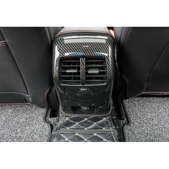 Focus ıçın uyumlu 2019+ arka menfez kaplama - karbon(abs)