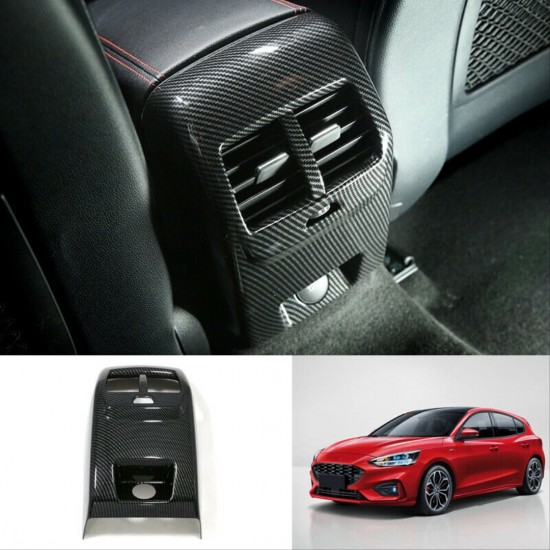 Focus ıçın uyumlu 2019+ arka menfez kaplama - karbon(abs)