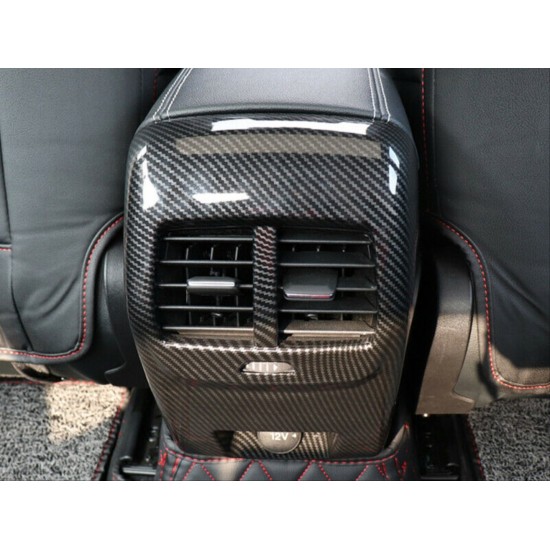 Focus ıçın uyumlu 2019+ arka menfez kaplama - karbon(abs)