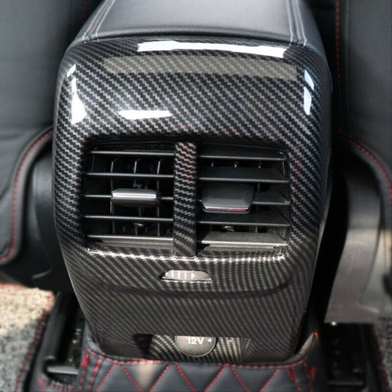 Focus ıçın uyumlu 2019+ arka menfez kaplama - karbon(abs)