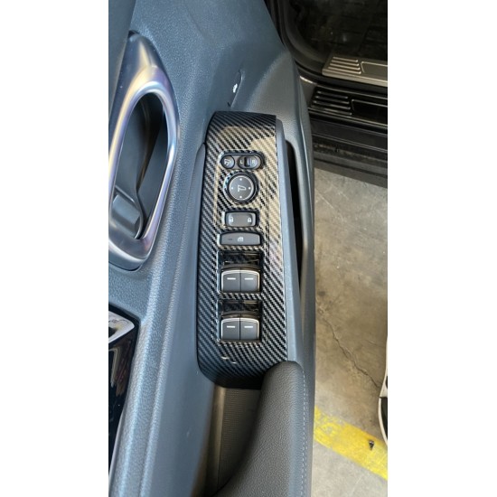 Cıvıc fe1 2022 ıçın uyumlu  cam dugme kaplama - karbon